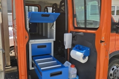 Iveco Daily чекмеджета, шкафове, оборудване, рафтове, стойка за туба, стойка за хартия