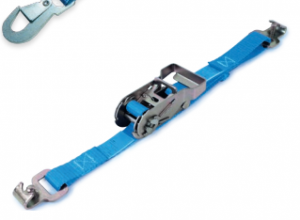 Укрепване на товари Ремък за укрепване с тресчотка и метални краища с кука