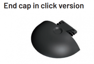 Укрепване на товари Крайна капачка за алуминиева релса 