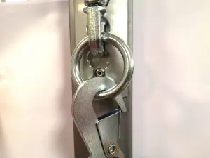 Укрепване на товари Метална халка и ремък с кука