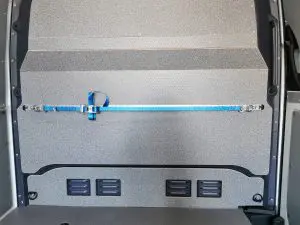 Укрепване на товари Алуминиева релса и ремък с тресчотка