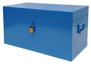 Сигурно заключване на метален сандък