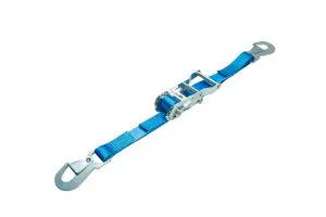 Укрепване на товари Ремък за укрепване с плоски метални куки