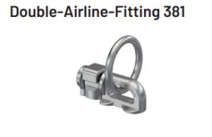 Укрепване на товари Двоен фитинг за алуминиева релса 